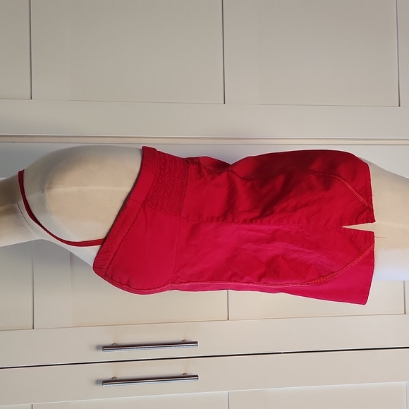 Bebe Vibrant Red Halter Top - Picture 3 of 7